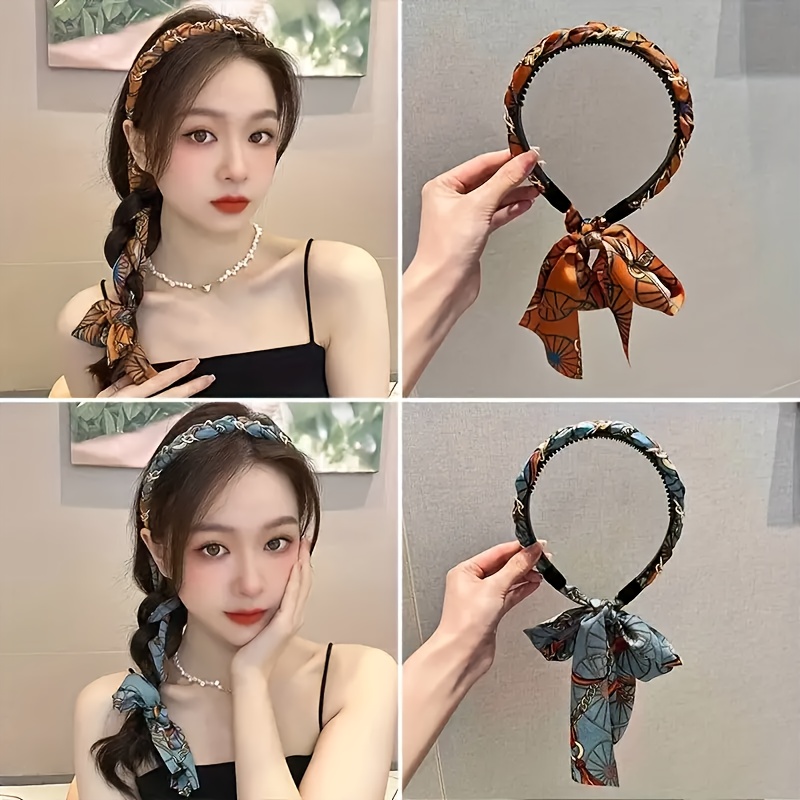 Women Accessories Shop Design - 3 adet Vintage Stil Baskılı Kafa