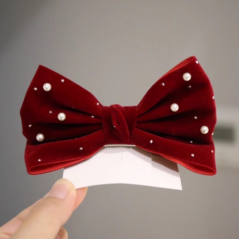 Accessories Brand For Women - Yepyeni inci fiyonklu kız çocuk başlığı