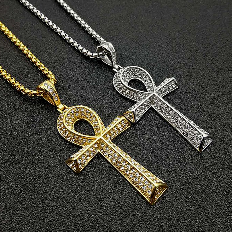 Women Accessories In Egypt - Gotik Vintage Paslanmaz Çelik Ankh Haç