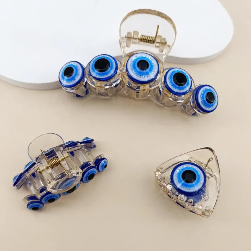 Evil Eye Bracelet - 3 boyutları Vintage Nazar Saç Pençe