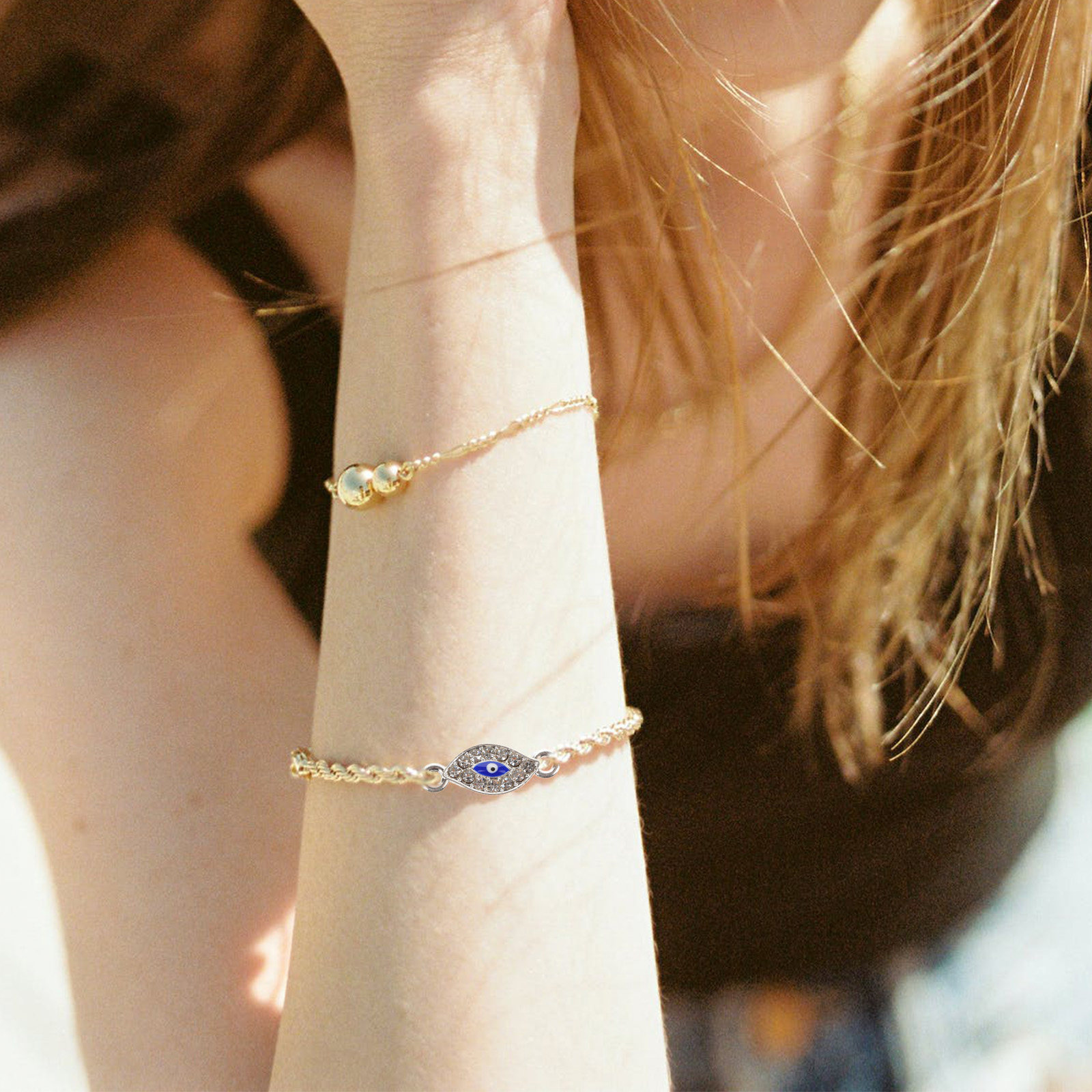 Evil Eye Bracelet - 20 Adet Nazar Boncuğu Takıları Çinko