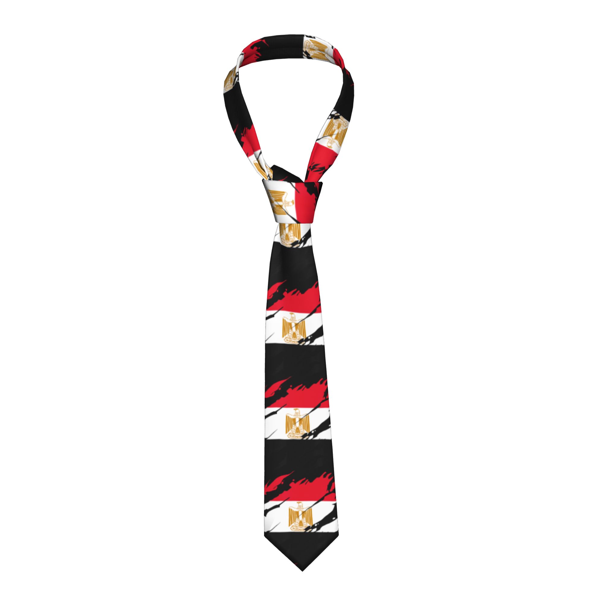 Women Accessories In Egypt - Mısır Mısır Bayrağı Kravat Unisex Ipek