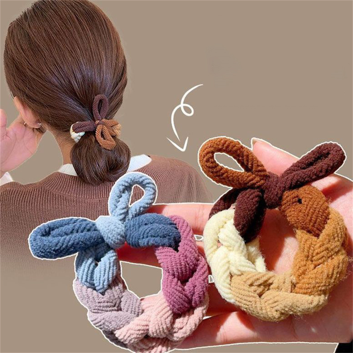 Women Accessories Shop Design - Kadınlar için renkli el dokuması saç