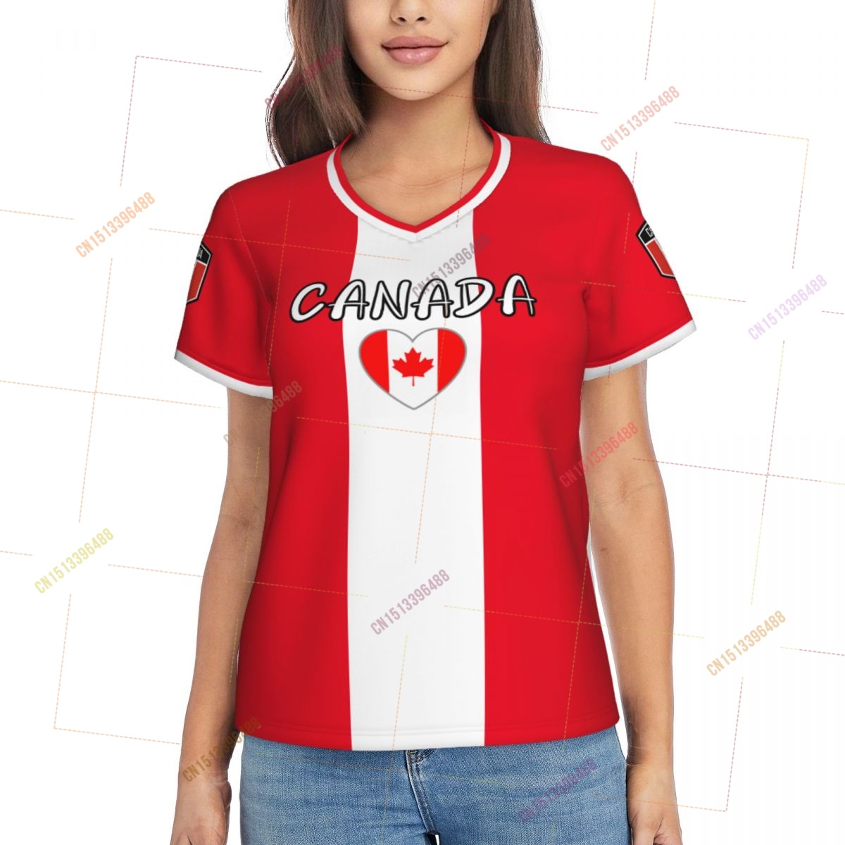 2026 Kanada Bayrağı Gömlek Kad - Women'S Accessories Canada incelemesi ve fiyatı