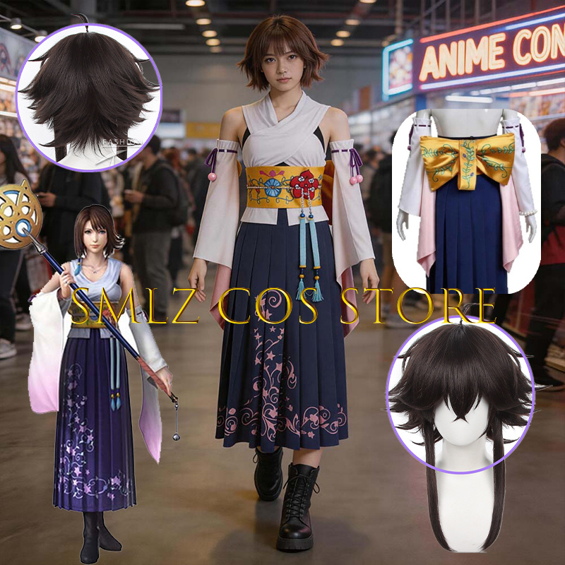 Smlz FFX Yuna Cosplay Anime FF - Women'S Kimono Accessories incelemesi ve fiyatı