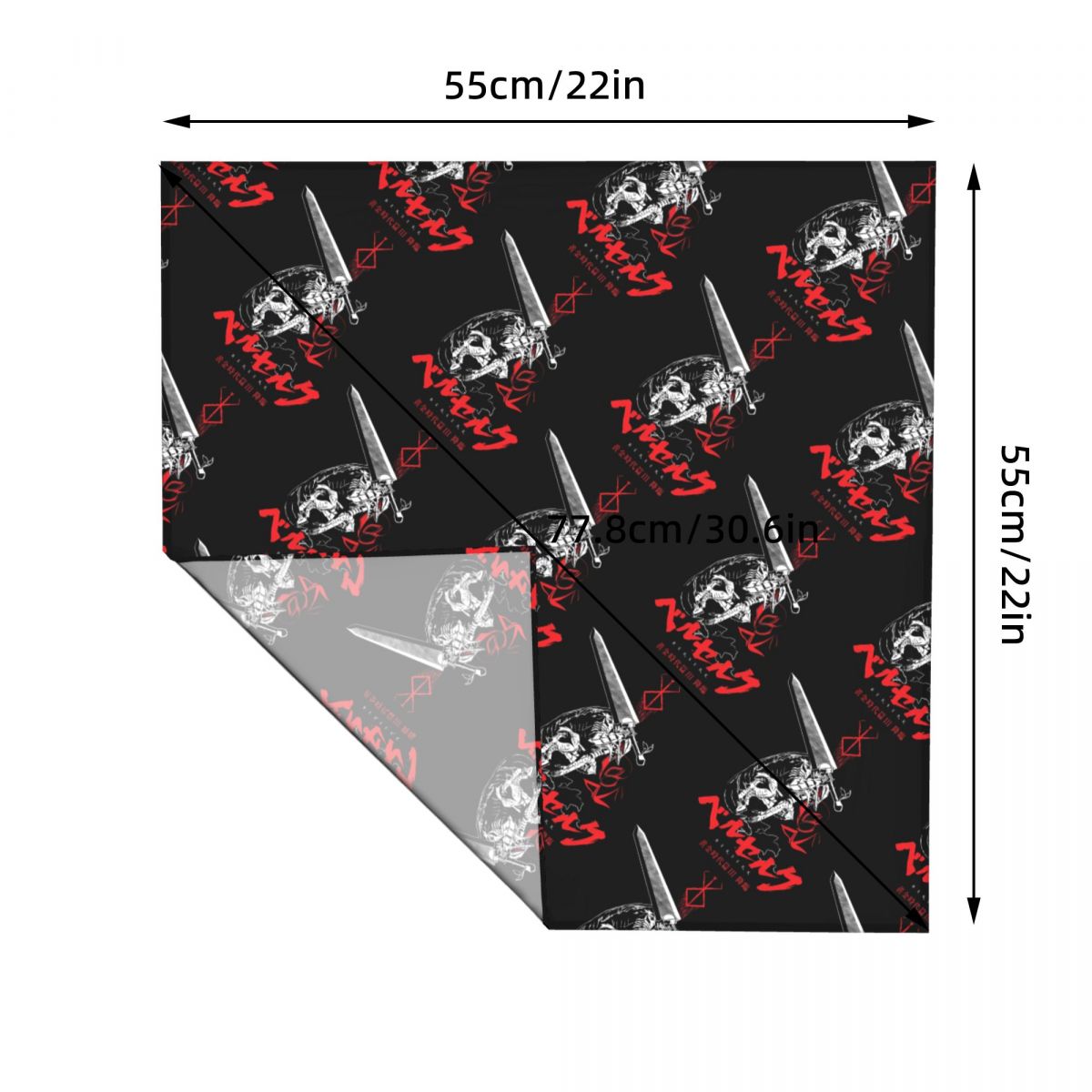 55 CM B-Berserks Bandana Tatil - Accessories Brand For Women incelemesi ve fiyatı