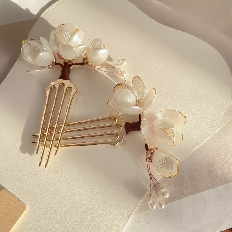 Çin tarzı kabuk manolya çiçek  - Women'S Accessories List incelemesi ve fiyatı
